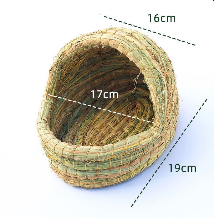 Natural Straw Rabbit Grass Nest