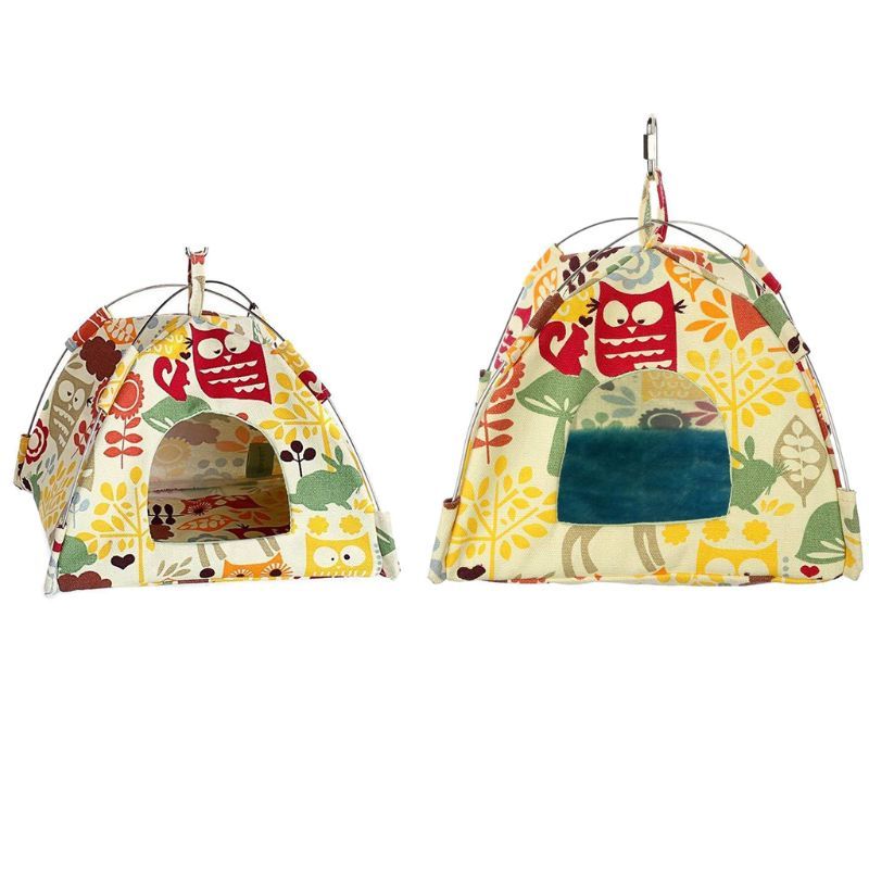 Hanging Canvas Parrot Tent Hammock Nest