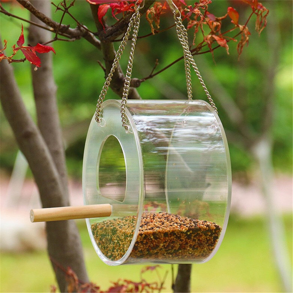 Durable Acrylic Bird Food Box