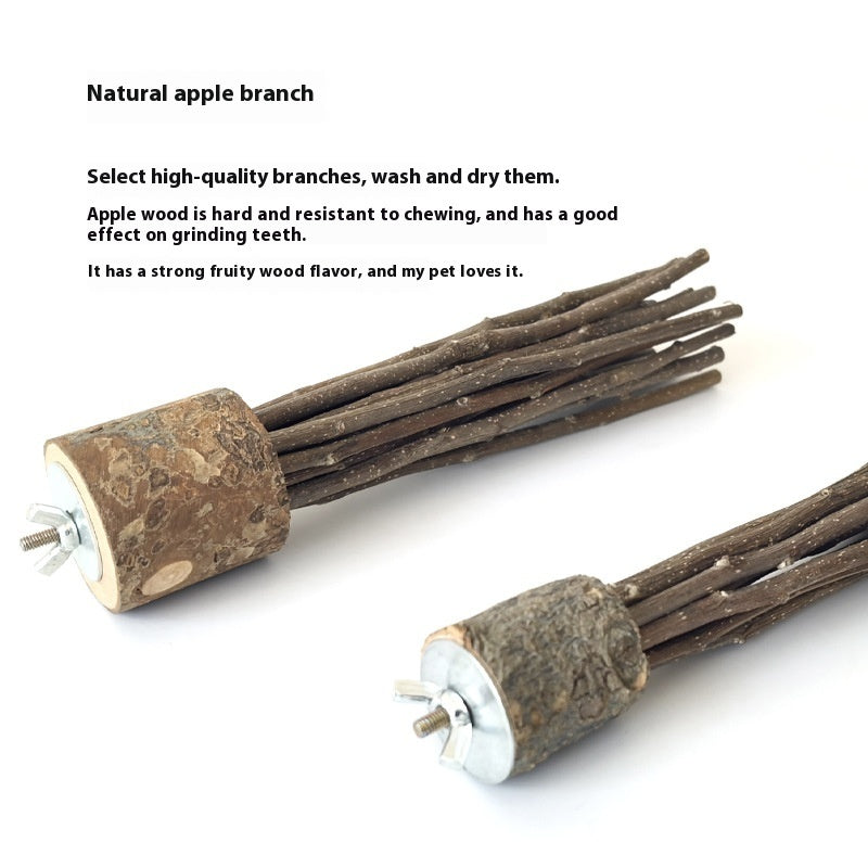Natural Applewood Molar Rod Toy