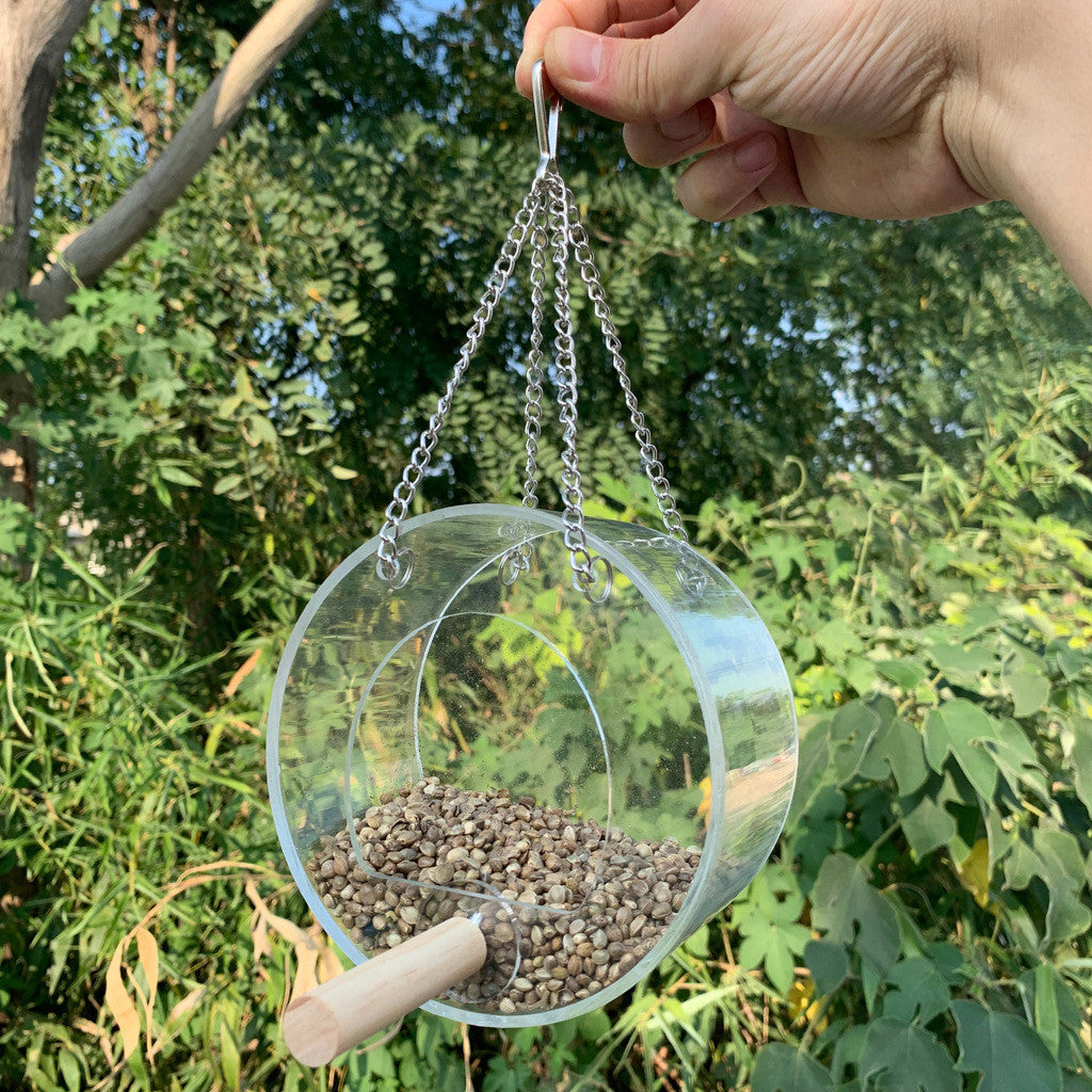 Durable Acrylic Bird Food Box