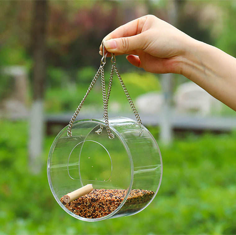 Durable Acrylic Bird Food Box
