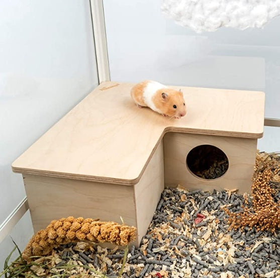 Wooden Hamster Multi-Room House
