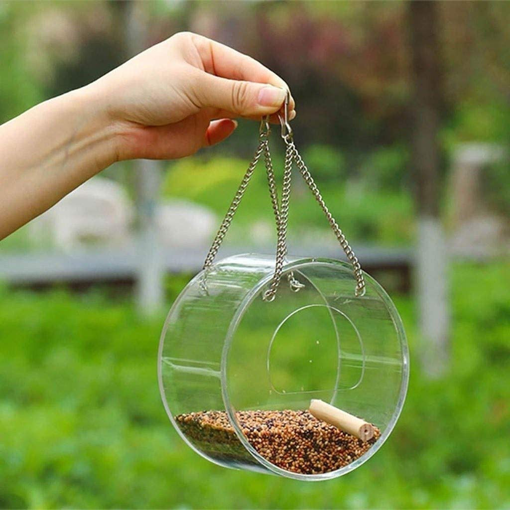 Durable Acrylic Bird Food Box