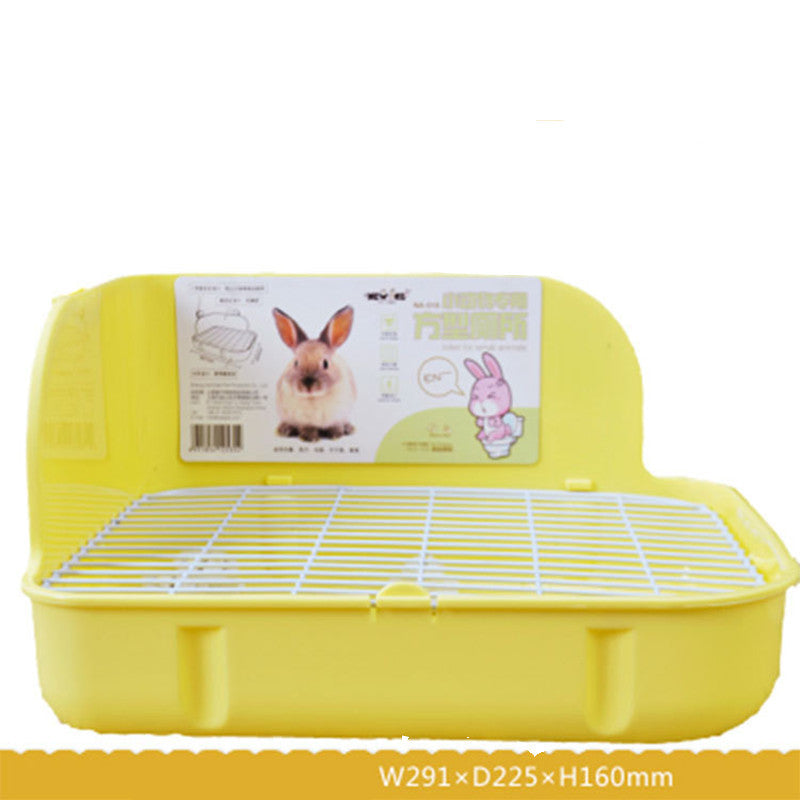 Rabbit Square Toilet with Mesh Bottom