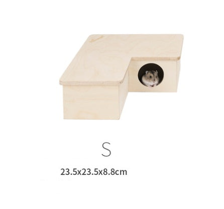 Wooden Hamster Multi-Room House