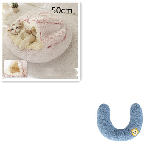Round Plush Winter Bed