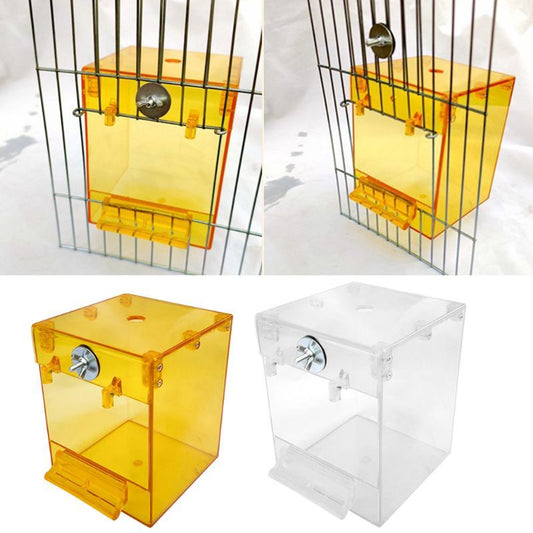 Transparent External Bird Bath Basin