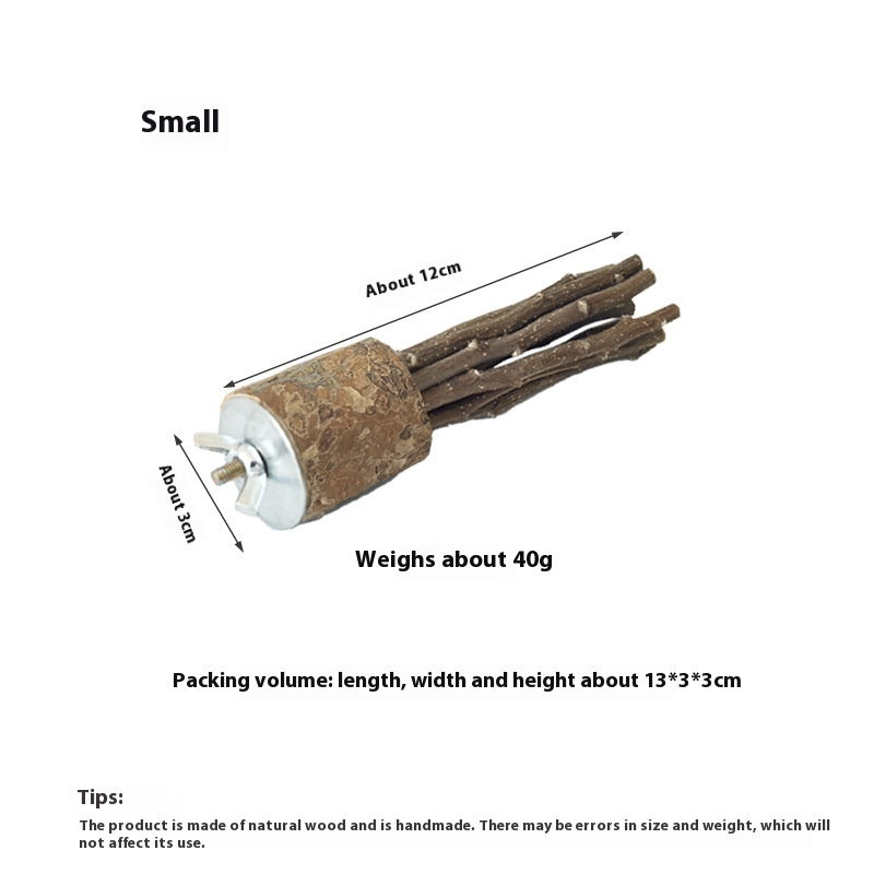 Natural Applewood Molar Rod Toy