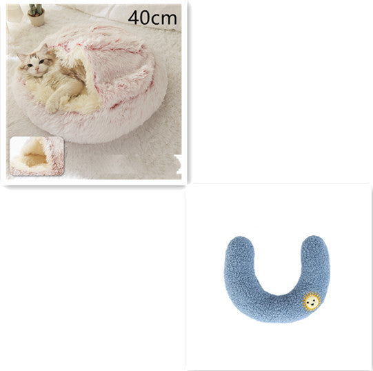 Round Plush Winter Bed