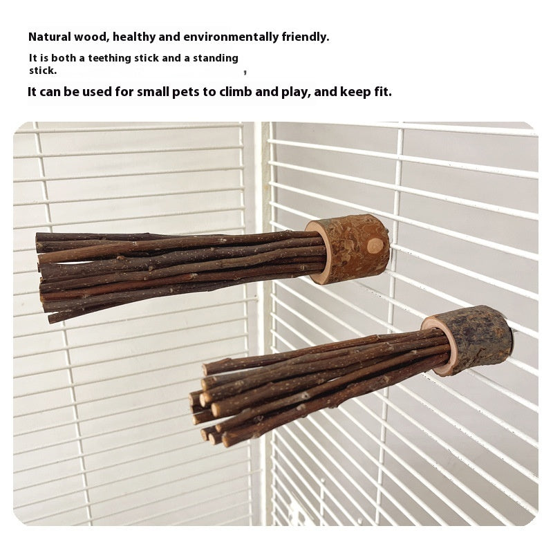 Natural Applewood Molar Rod Toy