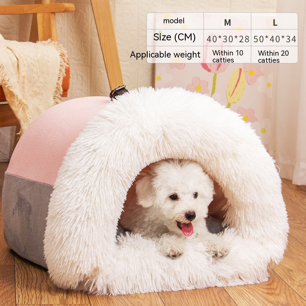 Portable Nest Warm Plush Bed