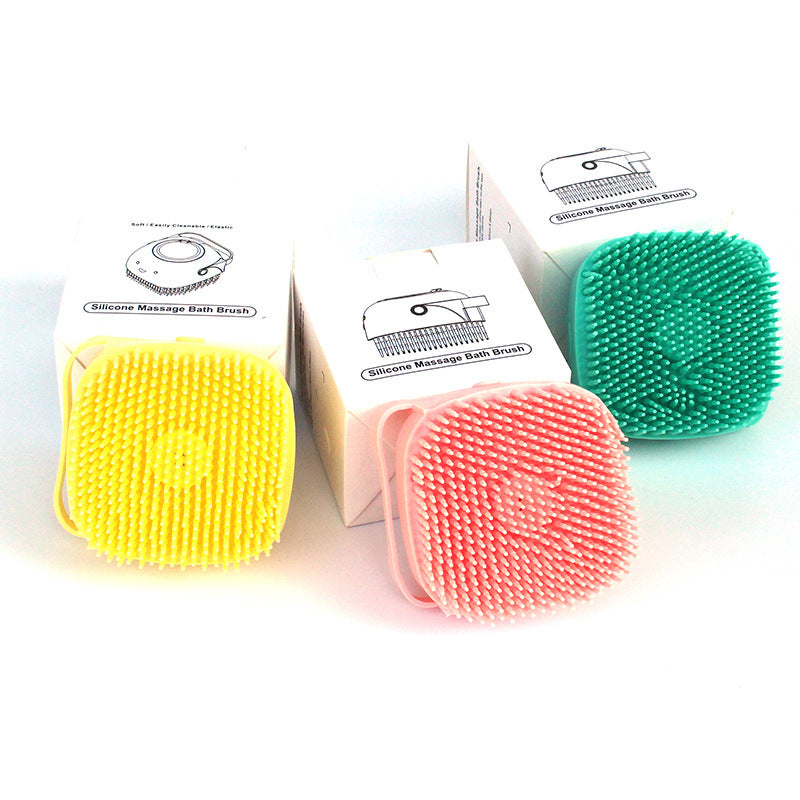 Silicone Bath Brush with Shampoo Dispenser
