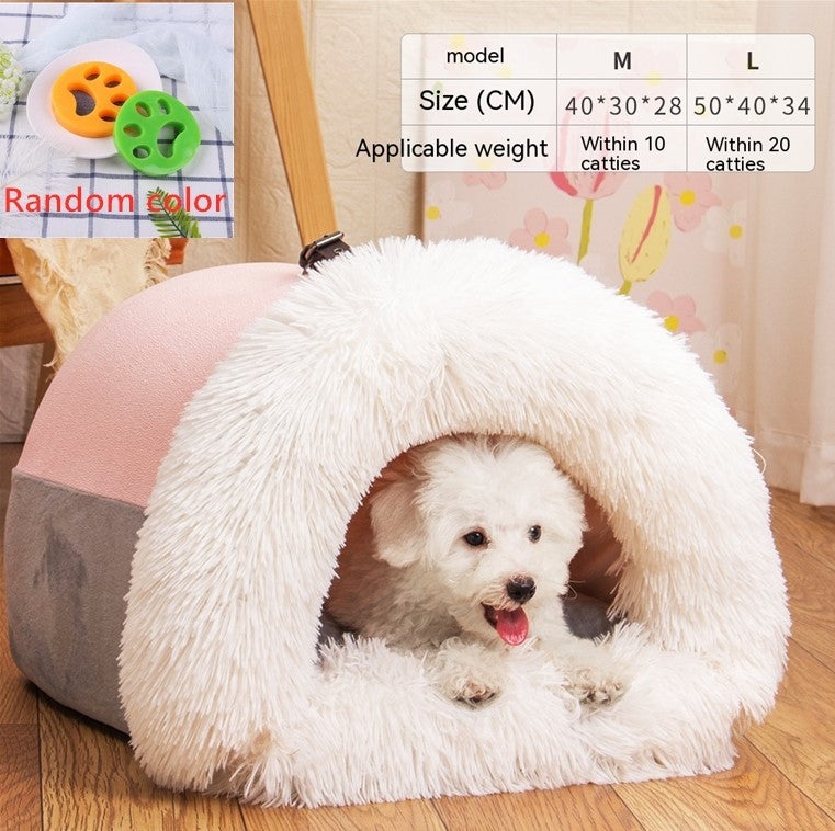 Portable Nest Warm Plush Bed