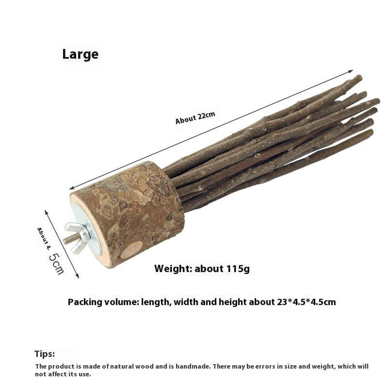 Natural Applewood Molar Rod Toy