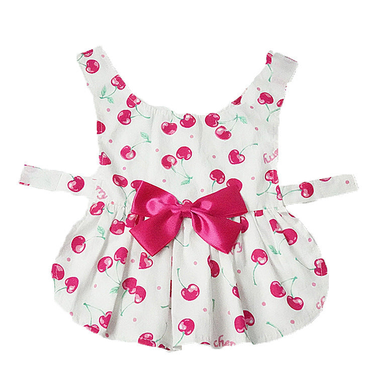 Floral Dress with Bow Skirt