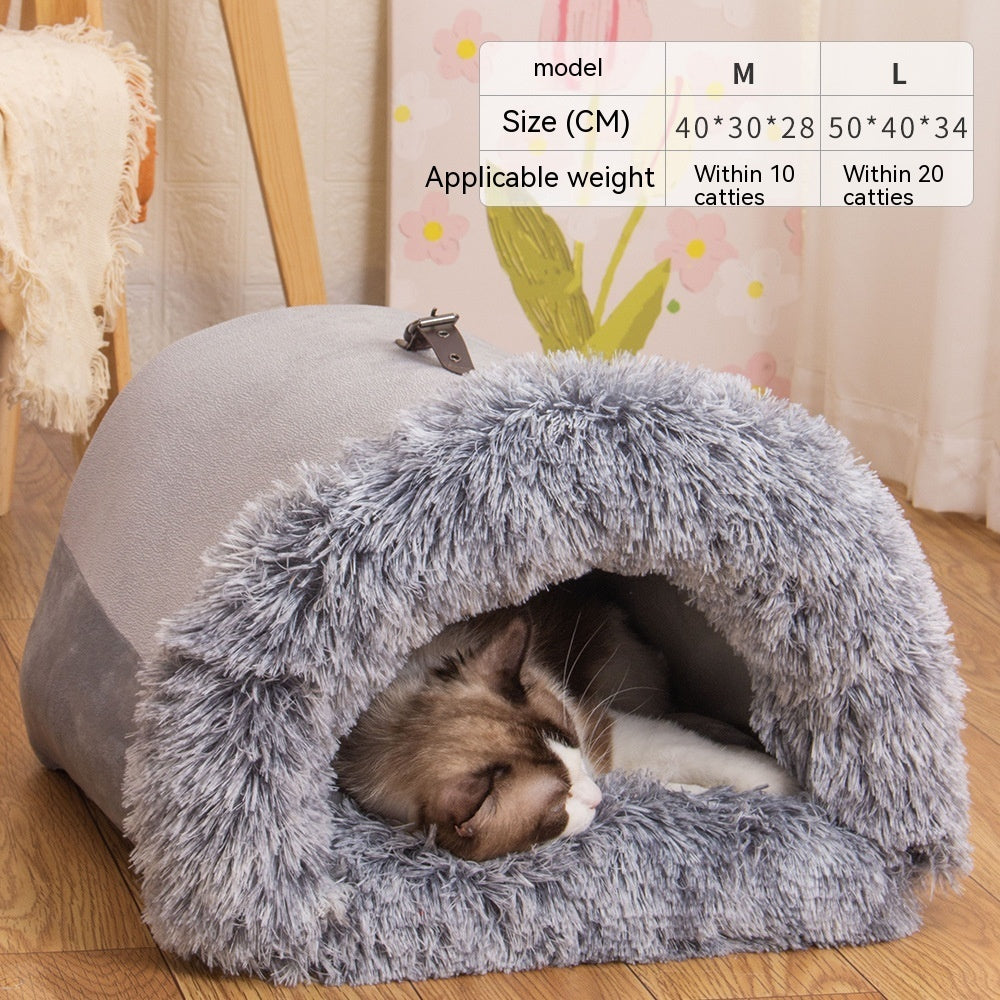 Portable Nest Warm Plush Bed