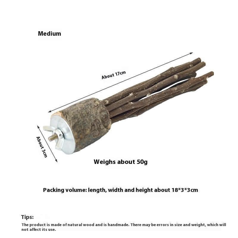 Natural Applewood Molar Rod Toy
